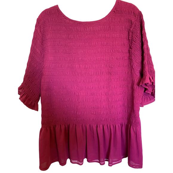 Torrid baby doll top in Barbie pink 4X New with tags - Picture 3 of 8